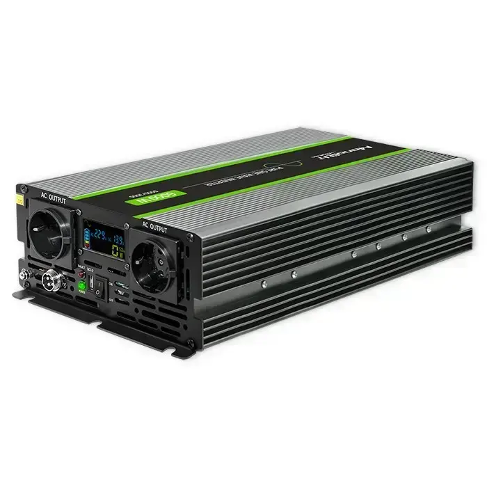 Qoltec Pure Sine Wave Inverter Monolith | 3000W | 6000W | 24V to 230V | LCD Foto 16