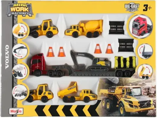 Rotaļlieta Celtniecības transportlīdzeklis Volvo kompl., Maisto