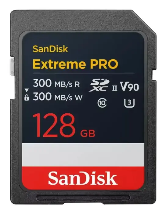 SanDisk SD card Extreme Pro 128GB V90 / SDSDXDM-128G-GN4IN Black