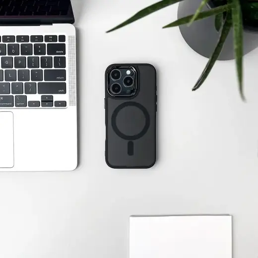 Fashion Case compatible with MagSafe for iPhone 17 Pro - black Foto 3