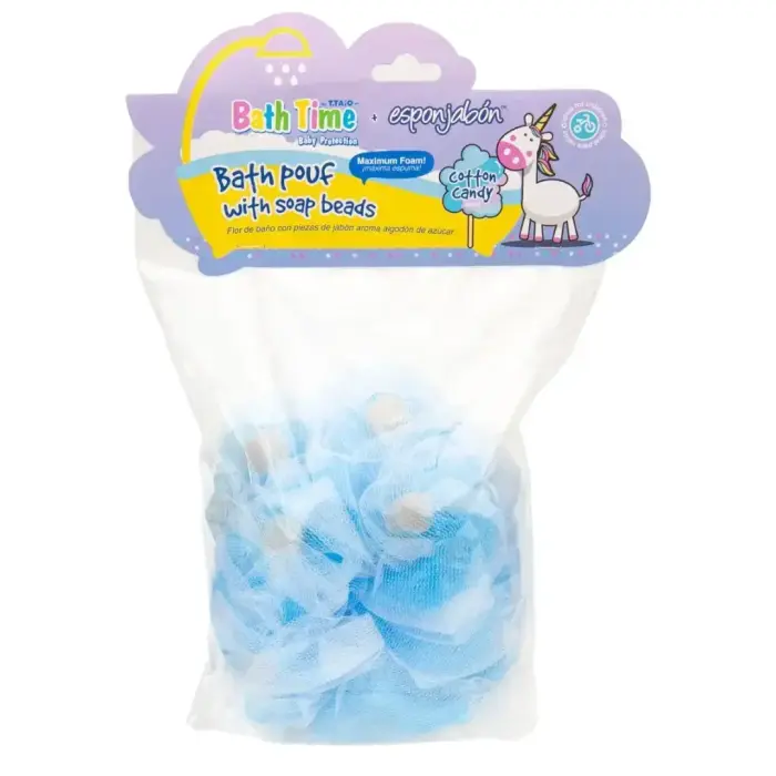 Esponjabon, Cotton Candy, Cleansing & Exfoliating, Gourmand, Soap & Sponge 2-In-1, Body