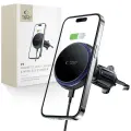 Tech-Protect MM15W-V4 car phone holder with MagSafe 15W inductive charger for air vent - black Фото num