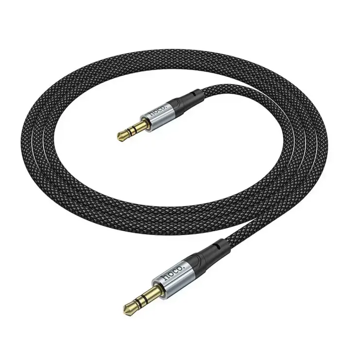 Cable AUX Jack 3,5 mm to Jack 3,5 mm Hoco 1 m UPA26 black Photo