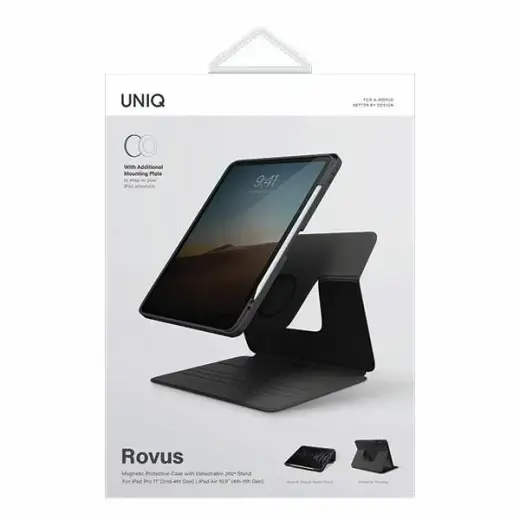 UNIQ etui Rovus iPad Pro 11 (2021-2022) | Air 10.9" (2020-2022) czarny|ebony black Magnetic Case Foto 10